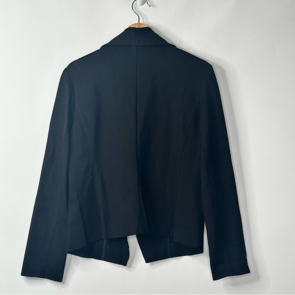 Ispiri Black Blazer Jacket Long Sleeves Stretch One Button - Picture 2 of 8